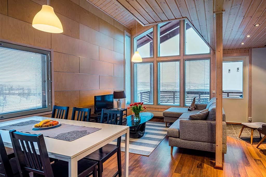 Santas Chalets Rakka Kilpisjarvi Olohuone