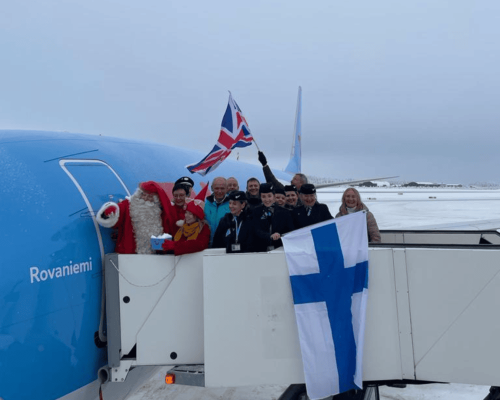 Name giving ceremony for Rovaniemi Boeing