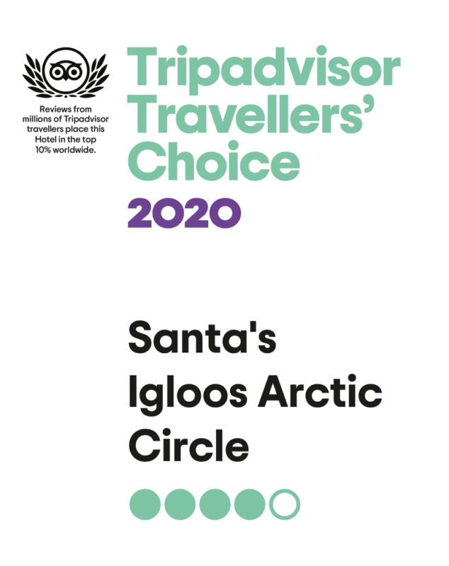 Santa's Igloos Tripadvisor Traveller's Choice 2020